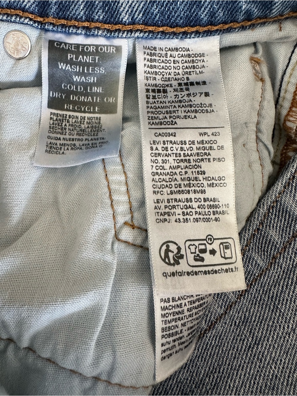 LEVI’S 501 Curve Jeans Size 27 Medium Wash - Picture 7 of 10